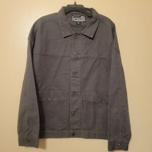 NEW Brooklyn Cloth MFG Trucker Jacket Mens XL Gray Denim Pockets